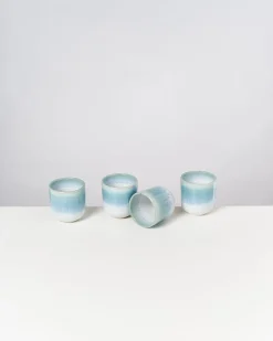 Motel a Miio Alcachofra Becher klein 4er-Set grünblau New