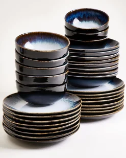Motel a Miio Alcachofra Geschirr-Set 32-teilig schwarzblau Hot