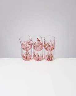 Motel a Miio Alegria Glas groß 6er-Set bernstein rosa New