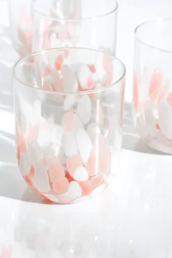 Motel a Miio Alegria Glas groß rosé weiß Clearance