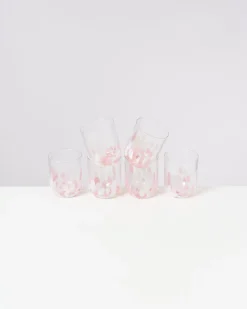 Motel a Miio Alegria Glas groß rosé weiß Clearance