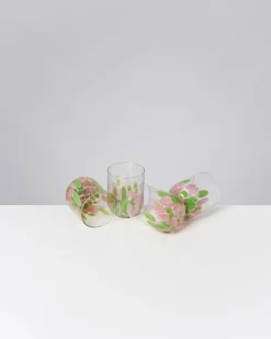 Motel a Miio Alegria Glas groß 4er-Set rosa grün Sale