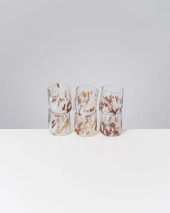 Motel a Miio Alegria Glas klein 6er-Set bernstein sand