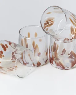Motel a Miio Alegria Glas klein 4er-Set bernstein sand Outlet