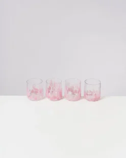 Motel a Miio Alegria Glas klein 4er-Set rosa Clearance