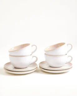 Motel a Miio Areia Cappuccinotasse & Untertasse klein classic 4er-Set sand Sale