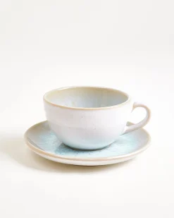 Motel a Miio Areia Cappuccinotasse & Untertasse klein classic 6er-Set azur Online