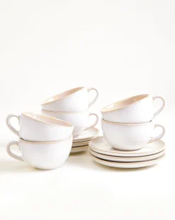 Motel a Miio Areia Cappuccinotasse & Untertasse klein classic 6er-Set sand Clearance