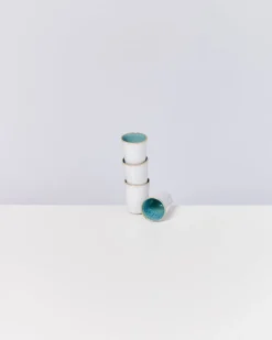 Motel a Miio Areia Espressobecher 4er-Set aqua New