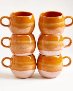Motel a Miio Bica Tasse groß 6er-Set orange Discount