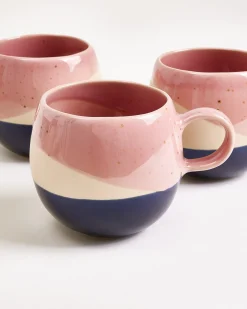 Motel a Miio Bica Tasse groß 4er-Set rosa sand dunkelblau Sale