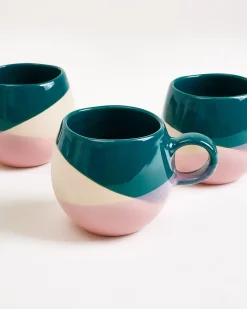 Motel a Miio Bica Tasse klein 4er-Set dunkelgrün sand rosa Clearance