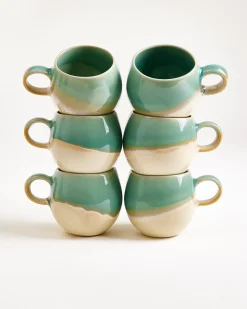 Motel a Miio Bica Tasse klein 6er-Set hellgrün sand Discount