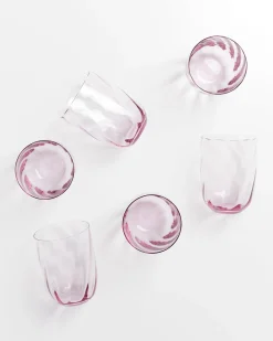 Motel a Miio Calma Glas groß swirl 6er-Set lila Hot