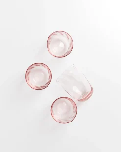 Motel a Miio Calma Glas groß swirl 4er-Set rosé