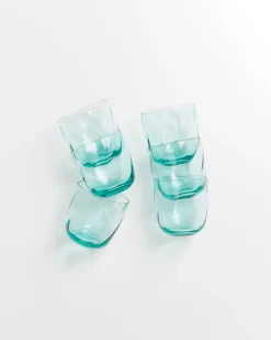 Motel a Miio Calma Glas klein swirl 6er-Set grün Hot