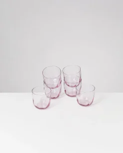 Motel a Miio Calma Glas klein swirl 6er-Set lila Clearance