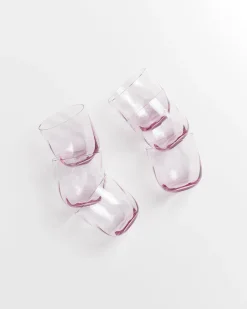Motel a Miio Calma Glas klein swirl 6er-Set lila Clearance