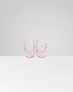 Motel a Miio Calma Glas klein swirl 4er-Set rosé