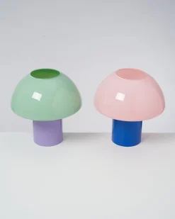 Motel a Miio Cogumelo Glaslampe rosa blau Clearance