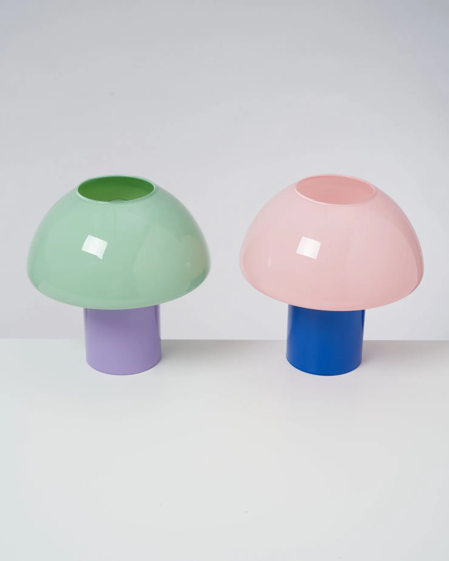 Motel a Miio Cogumelo Glaslampe rosa blau Clearance