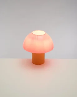Motel a Miio Cogumelo Glaslampe rosa gelb Discount