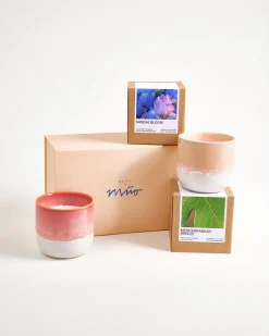 Motel a Miio Coimbra Geschenk-Set Duftkerze apricot pink 3-teilig Sale