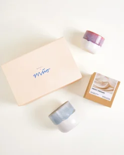 Motel a Miio Coimbra Geschenk-Set lila graublau 3-teilig Hot