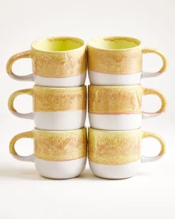 Motel a Miio Coimbra Tasse groß 6er-Set gelb Outlet