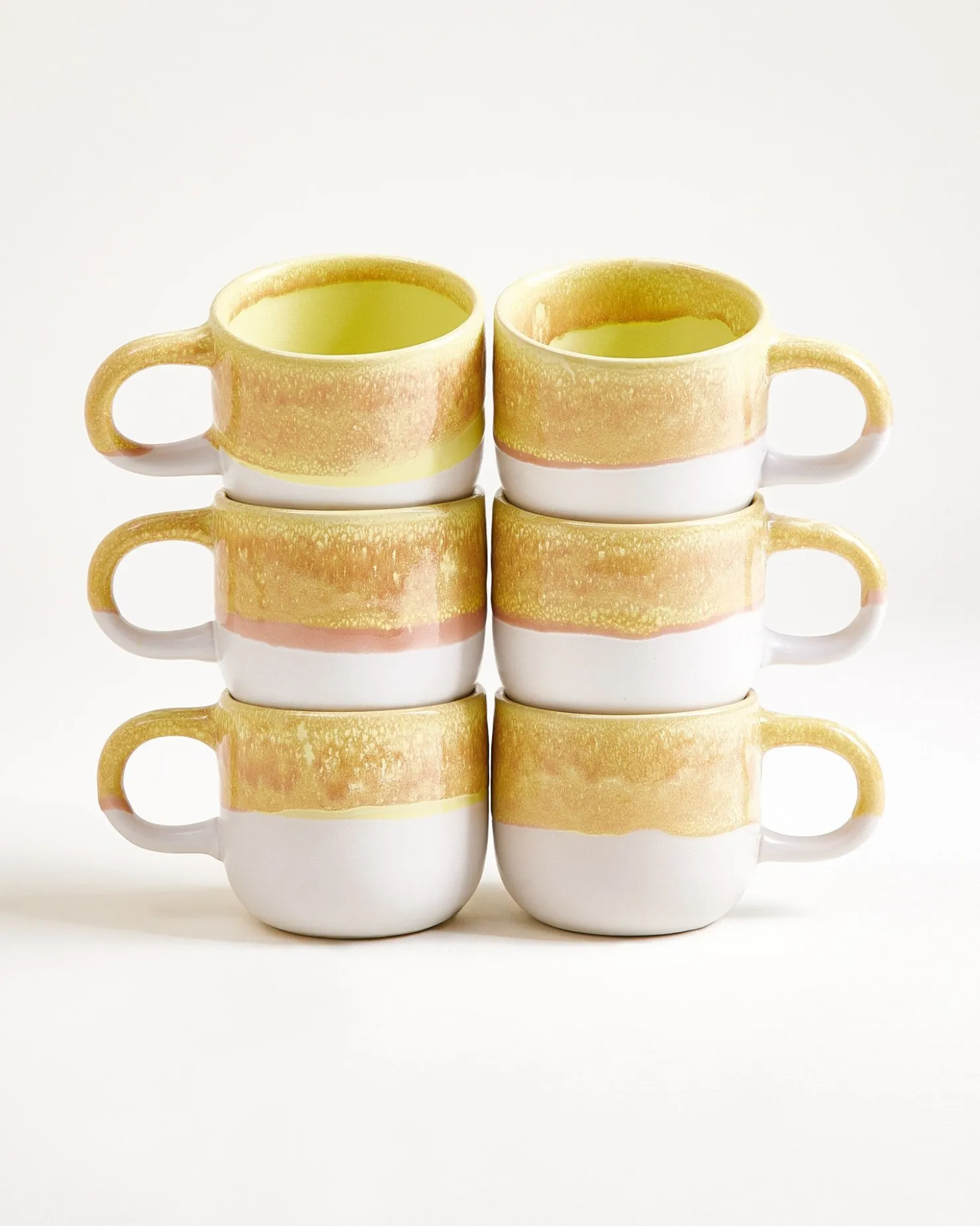 Motel a Miio Coimbra Tasse klein 6er-Set gelb Clearance