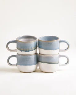 Motel a Miio Coimbra Tasse klein 4er-Set graublau Hot