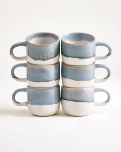 Motel a Miio Coimbra Tasse klein 6er-Set graublau Outlet