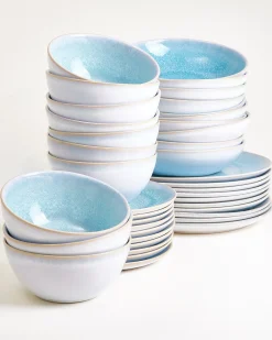 Motel a Miio Cordoama Geschirr-Set classic 40-teilig aqua Outlet