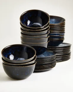 Motel a Miio Cordoama Geschirr-Set classic 40-teilig dunkelblau