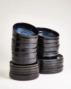 Motel a Miio Cordoama Geschirr-Set 24-teilig dunkelblau Discount