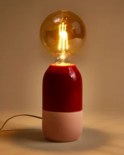 Motel a Miio Farol Keramiklampe rot rosé Hot