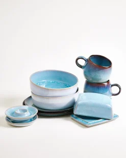 Motel a Miio Geschirr-Set Blue Horizon aqua grünblau 9-teilig Hot