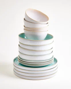 Motel a Miio Geschirr-Set Mint Harmony mint sand 16-teilig New