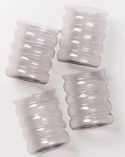 Motel a Miio Joia Glas groß bubble 4er-Set grau Online
