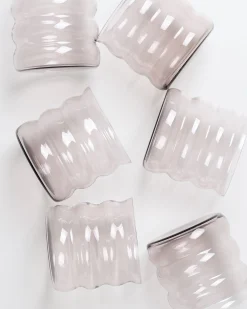 Motel a Miio Joia Glas klein bubble 6er-Set grau New
