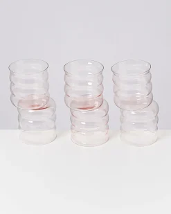Motel a Miio Joia Glas klein bubble 6er-Set rosé