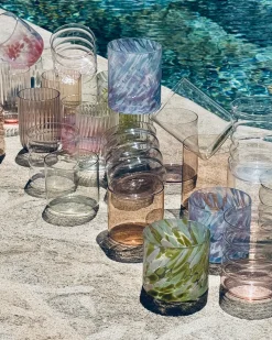Motel a Miio Joia Glas klein drops grün rosa Online
