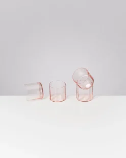 Motel a Miio Joia Glas klein flower 4er-Set rosé Hot