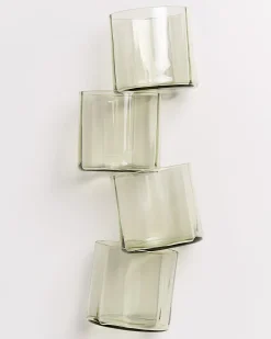 Motel a Miio Joia Glas klein flower 4er-Set smaragd New