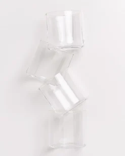 Motel a Miio Joia Glas klein flower 4er-Set transparent Discount