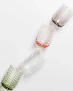Motel a Miio Joia Glas klein riffled Blush Spark 4er-Set mix