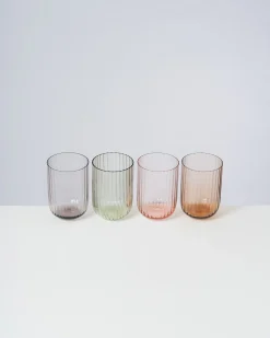 Motel a Miio Joia Glas klein riffled grau Clearance