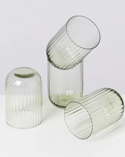Motel a Miio Joia Glas klein riffled 4er-Set smaragd New