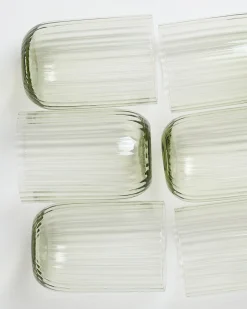 Motel a Miio Joia Glas klein riffled 6er-Set smaragd Online