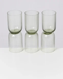Motel a Miio Joia Glas klein riffled 6er-Set smaragd Online